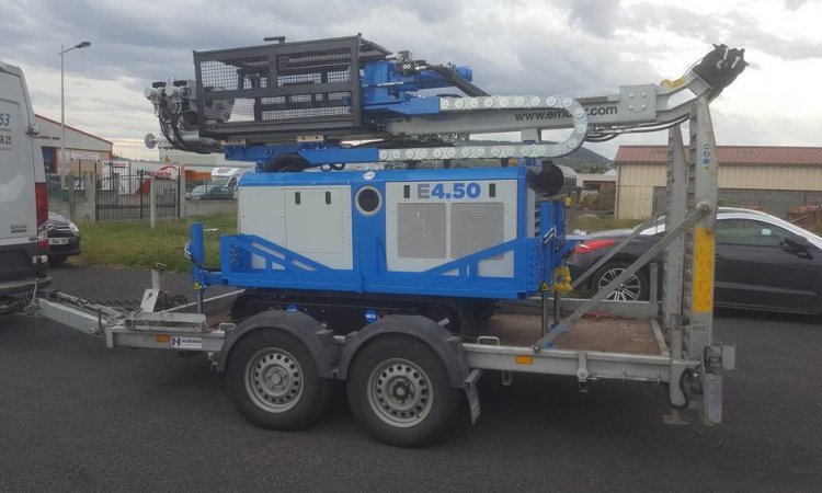 Machine pour études géotechniques à Clermont-Ferrand et sa région